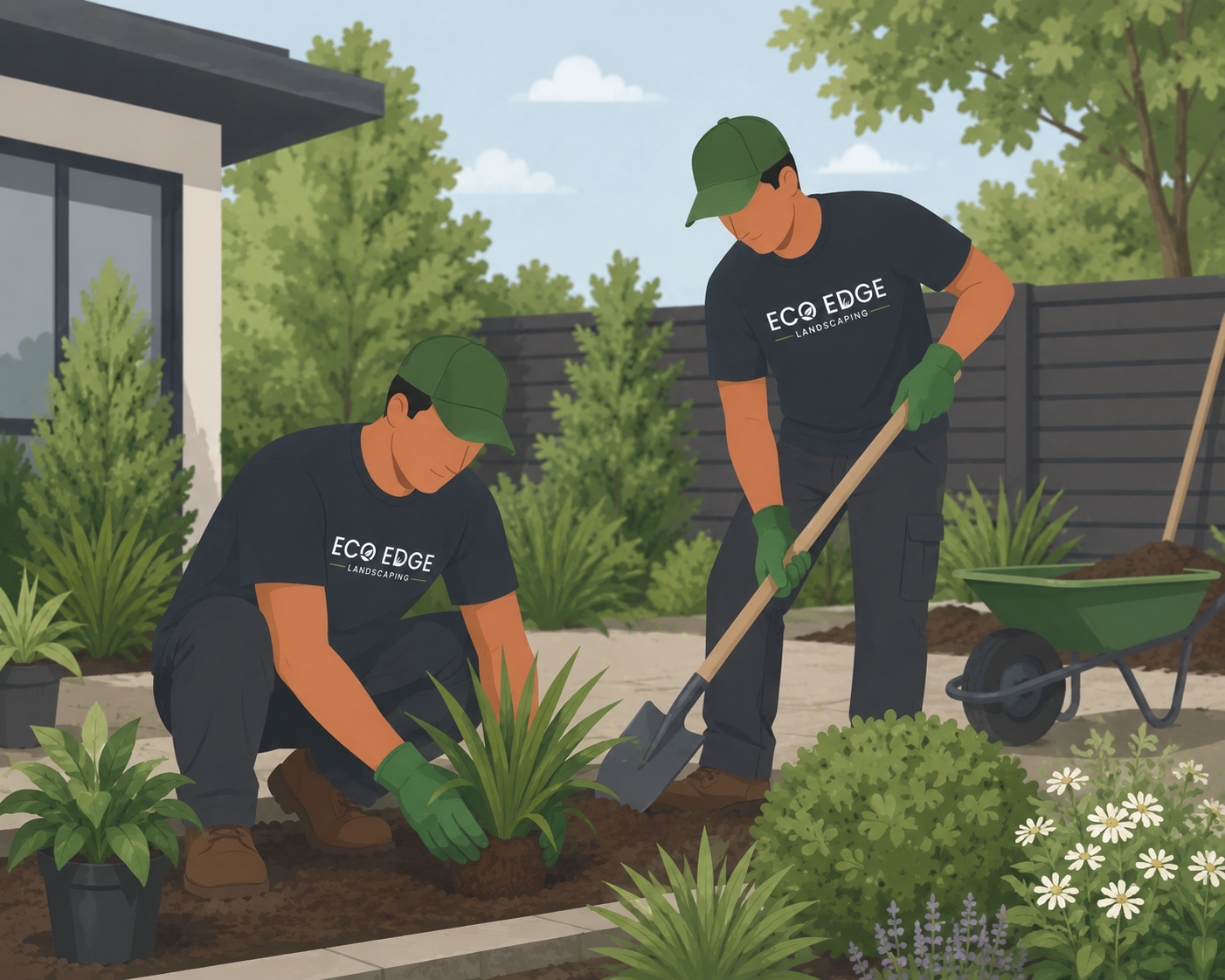Get to work illustration