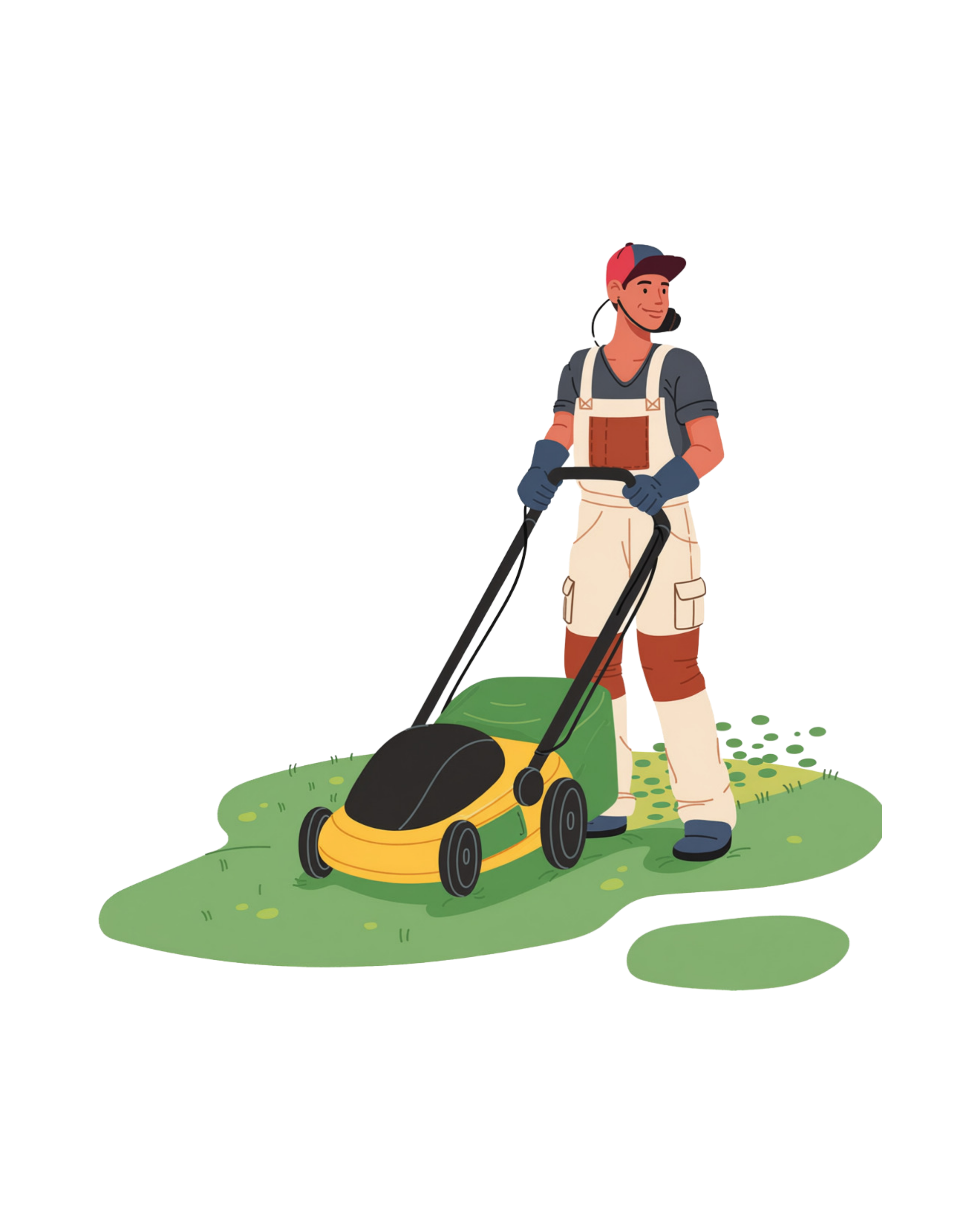 Grass and edging illustration