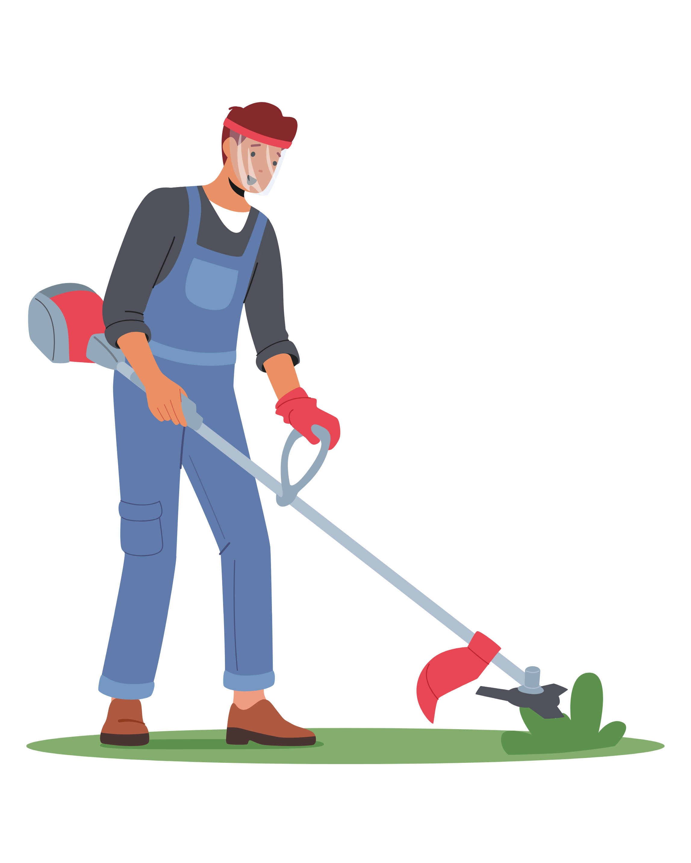 Garden maintenance illustration